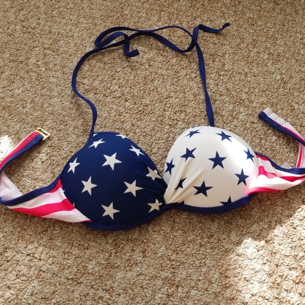 American flag bikini top